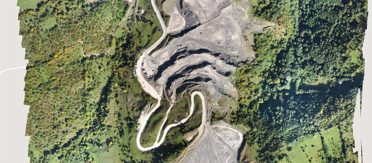 Dataset BVLOS quarry mapping in Romania